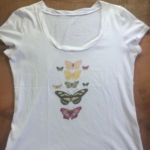 Pima Cotton Butterfly T-Shirt - Super Soft!